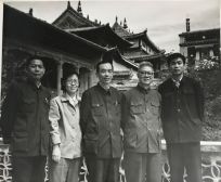 20世紀(jì)80年代，左二起：樸英敏、汪德余、許滌新